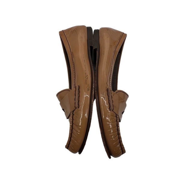 Cole Haan Tan Patent Nike Air Penny Loafers Size 8 Women's - Picture 6 of 10